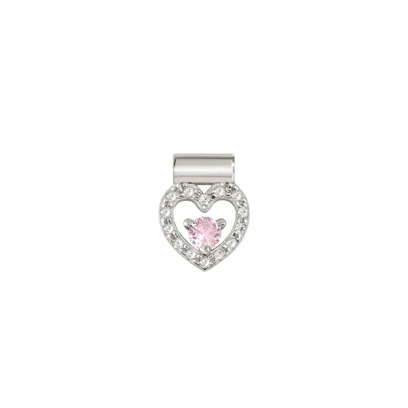 Nomination SeiMia Sterling Pink Heart Charm Pendant