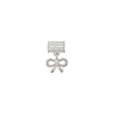 Nomination SeiMia White Edition Pendant, Pave, Bow, Cubic Zirconia