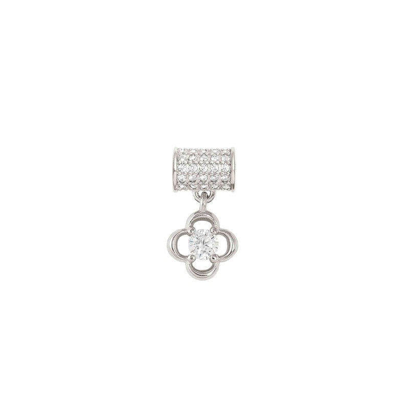 Nomination SeiMia White Edition Pendant, Pave, Clover, Cubic Zirconia