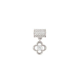 Nomination SeiMia White Edition Pendant, Pave, Clover, Cubic Zirconia