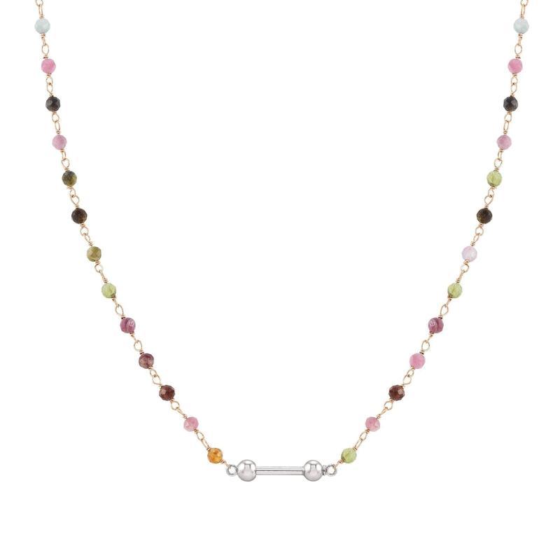 Nomination Seimia Necklace, Rose Gold and Coloured Stones
