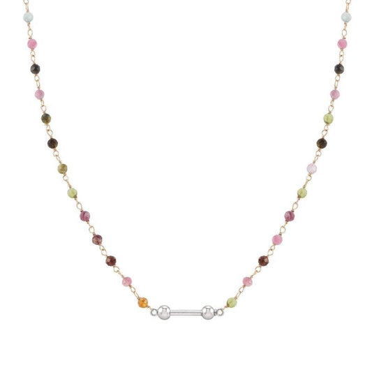 Nomination Seimia Necklace, Rose Gold and Coloured Stones