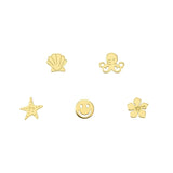 Nomination Set 5 Single Earrings With Gold Plated Finish