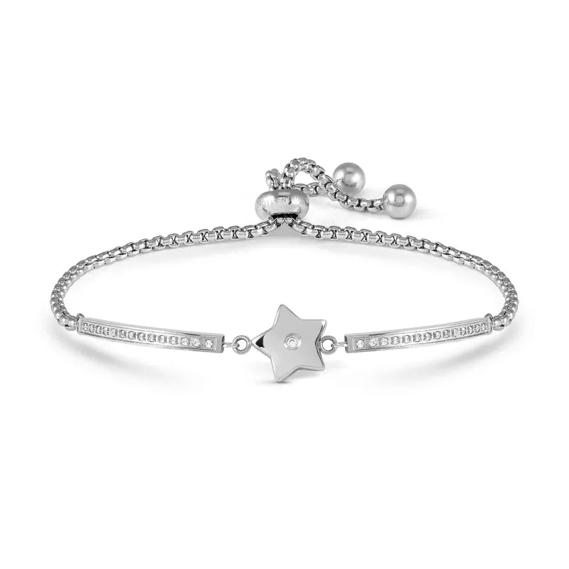 Nomination Shine Bright Milleluci Adjustable Stainless Steel Star Bracelet