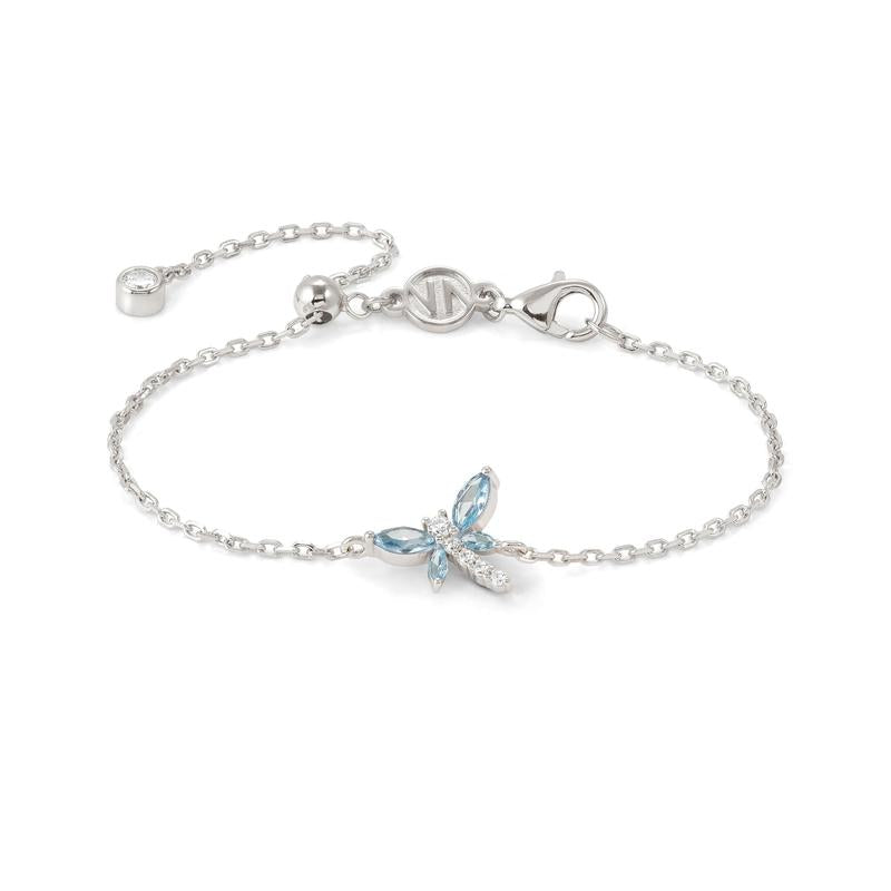 Nomination Shine Me Up Bracelet, Blue Dragonfly & Cubic Zirconia
