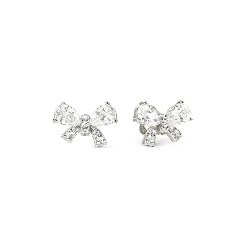 Nomination Shine Me Up Earrings, Bow with Cubic Zirconia, Sterling Silver