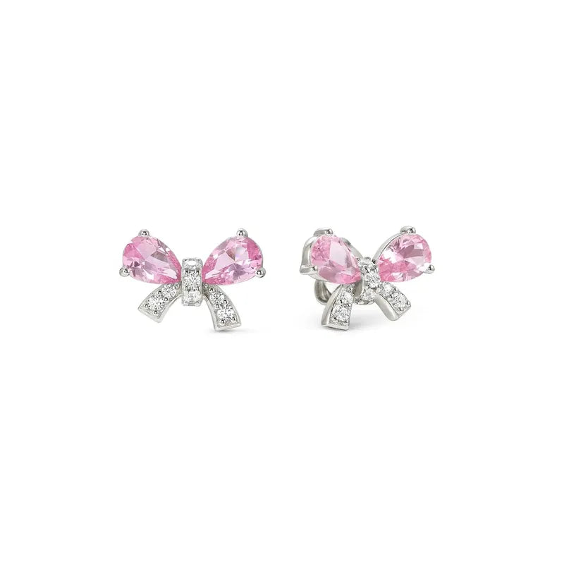 Nomination Shine Me Up Earrings, Bow with Cubic Zirconia, Sterling Silver