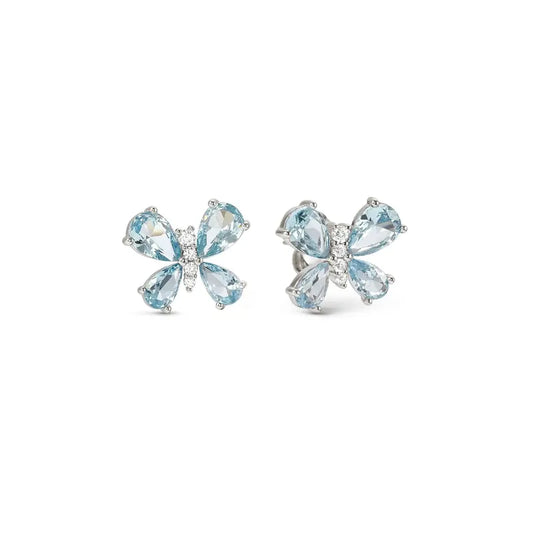 Nomination Shine Me Up Earrings, Butterfly with Cubic Zirconia, Sterling Silver