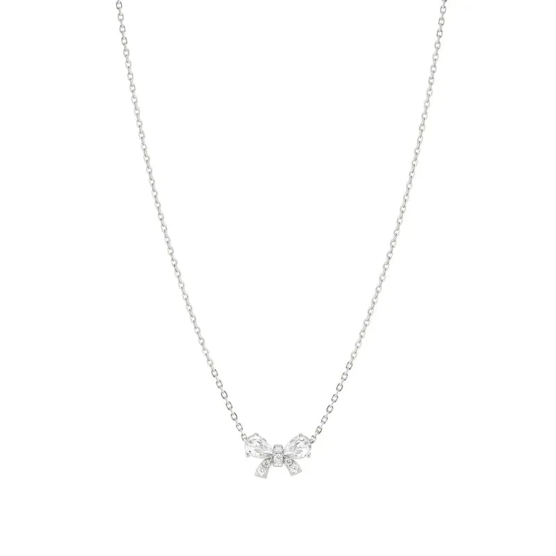 Nomination Shine Me Up Necklace, Bow with Cubic Zirconia, Sterling Silver