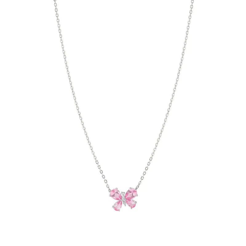 Nomination Shine Me Up Necklace, Butterfly with Cubic Zirconia, Sterling Silver