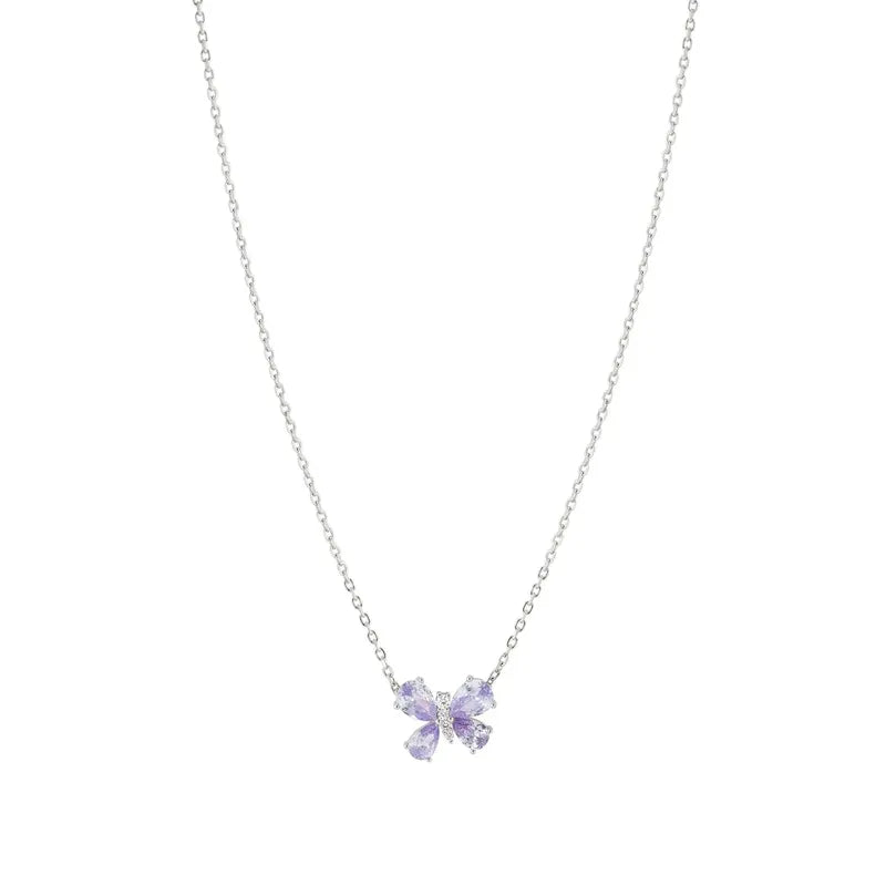 Nomination Shine Me Up Necklace, Butterfly with Cubic Zirconia, Sterling Silver