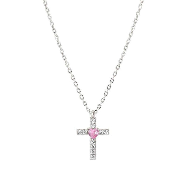 Nomination Shine Me Up Necklace, Cross with Cubic Zirconia