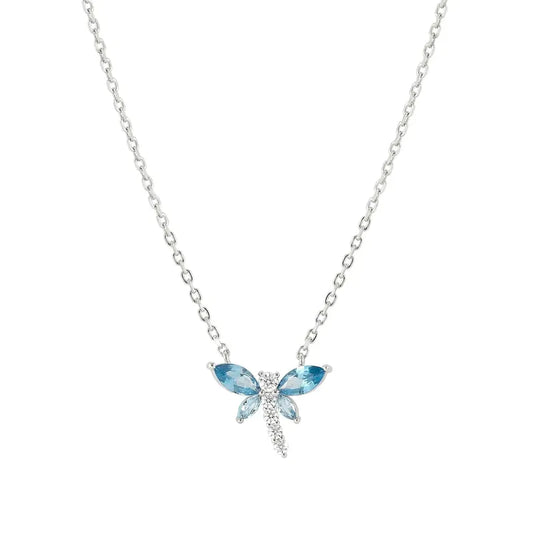 Nomination Shine Me Up Necklace, Dragonfly with Cubic Zirconia, Sterling Silver