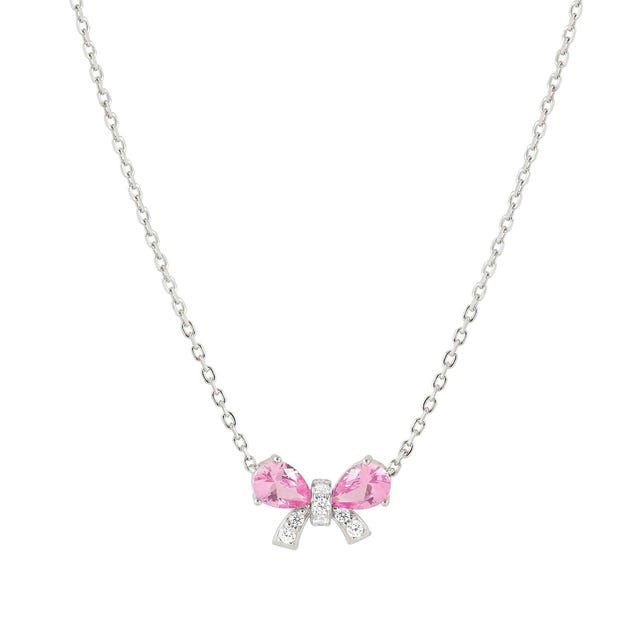 Nomination Shine Me Up Gemstone Bow Necklace with Cubic Zirconia