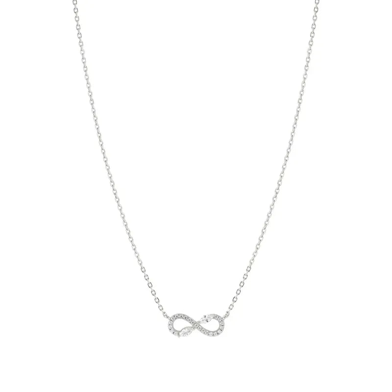 Nomination Shine Me Up Necklace, Infinity Symbol with Cubic Zirconia, Sterling Silver