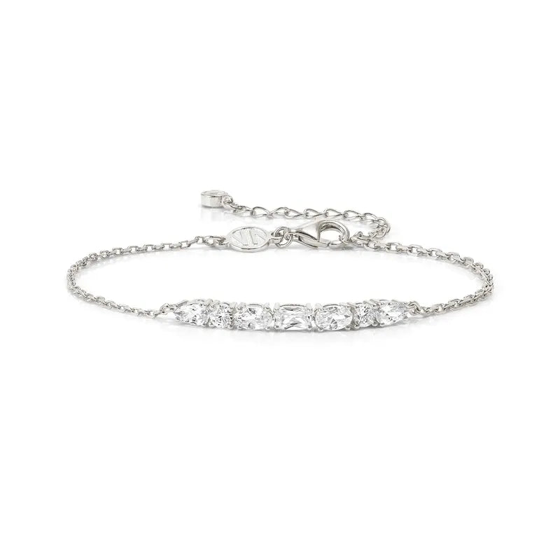Nomination Silver Colour Wave Aurora Bracelet with White Cubic Zirconia