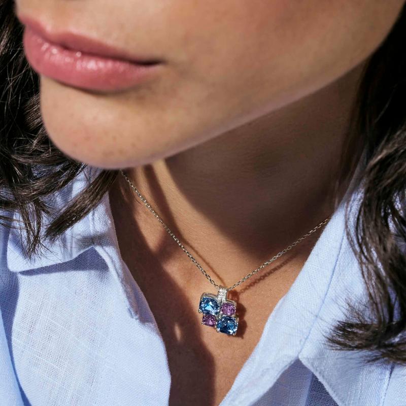 Nomination Silver Colour Wave Aurora Cubic Zirconia Pendant Necklace