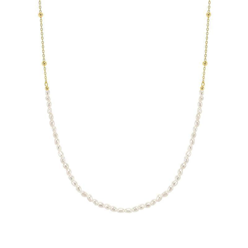 Nomination Siren Dream Necklace, Chain and Half Pearls, Gold
