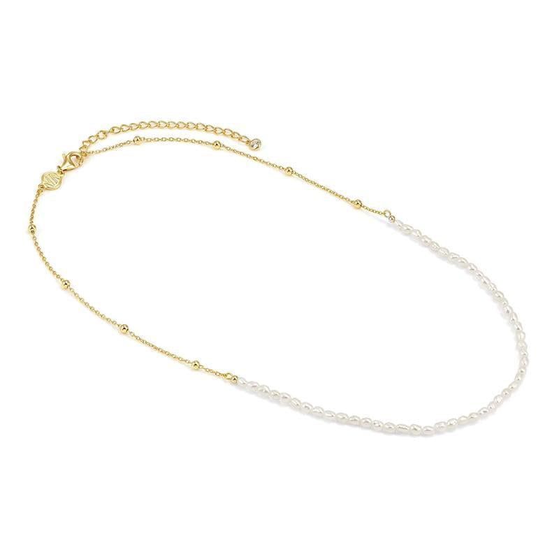 Nomination Siren Dream Necklace, Chain and Half Pearls, Gold
