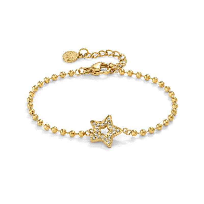 Nomination Soffio Damore Bracelet, Flower, Cubic Zirconia, Gold