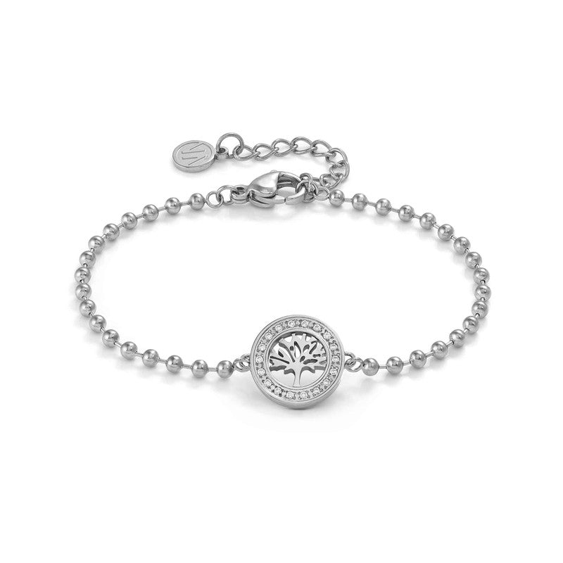 Nomination Soffio Damore Bracelet, Tree of Live, Cubic Zirconia, Sterling Silver