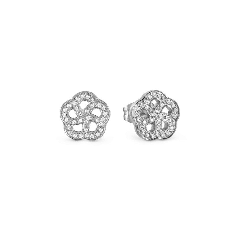 Nomination Soffio Damore Earrings, Flower, Cubic Zirconia, Sterling Silver