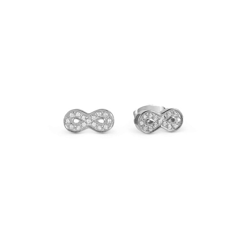 Nomination Soffio Damore Earrings, Infinity, Cubic Zirconia, Sterling Silver