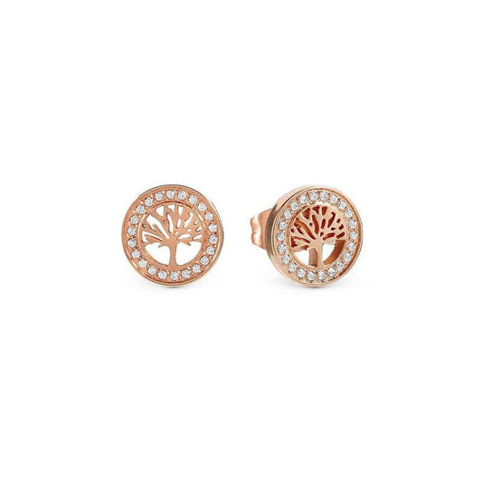 Nomination Soffio Damore Earrings, Tree of Life, Cubic Zirconia, Rose Gold