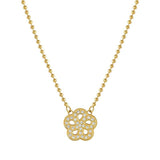 Nomination Soffio Damore Necklace, Flower, Cubic Zirconia, Gold