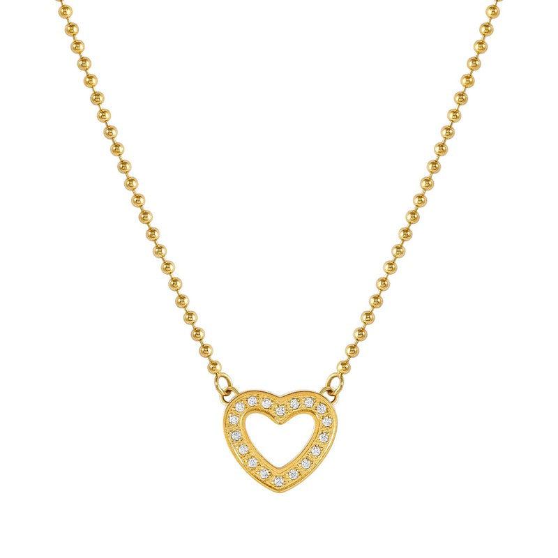 Nomination Soffio Damore Necklace, Heart, Cubic Zirconia, Gold