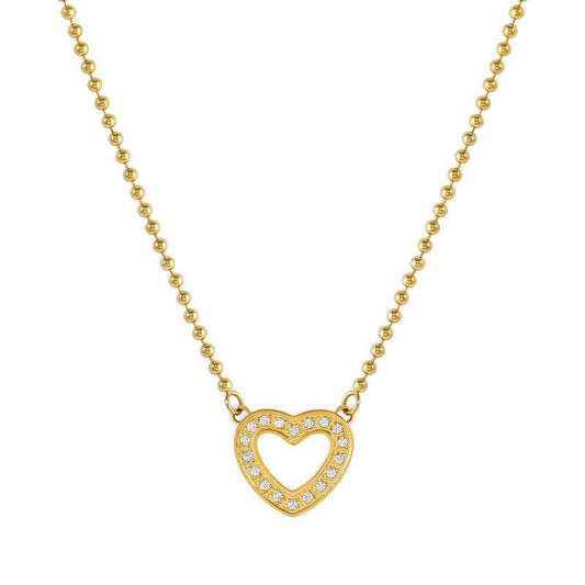 Nomination Soffio Damore Necklace, Heart, Cubic Zirconia, Gold