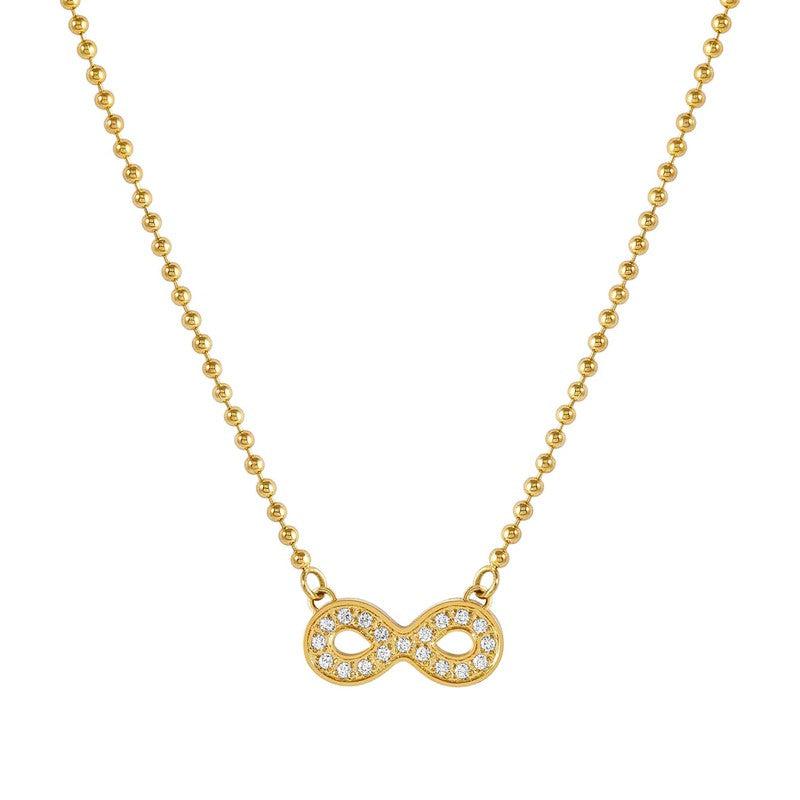 Nomination Soffio Damore Necklace, Infinity, Cubic Zirconia, Gold