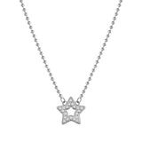 Nomination Soffio Damore Necklace, Star, Cubic Zirconia, Sterling Silver