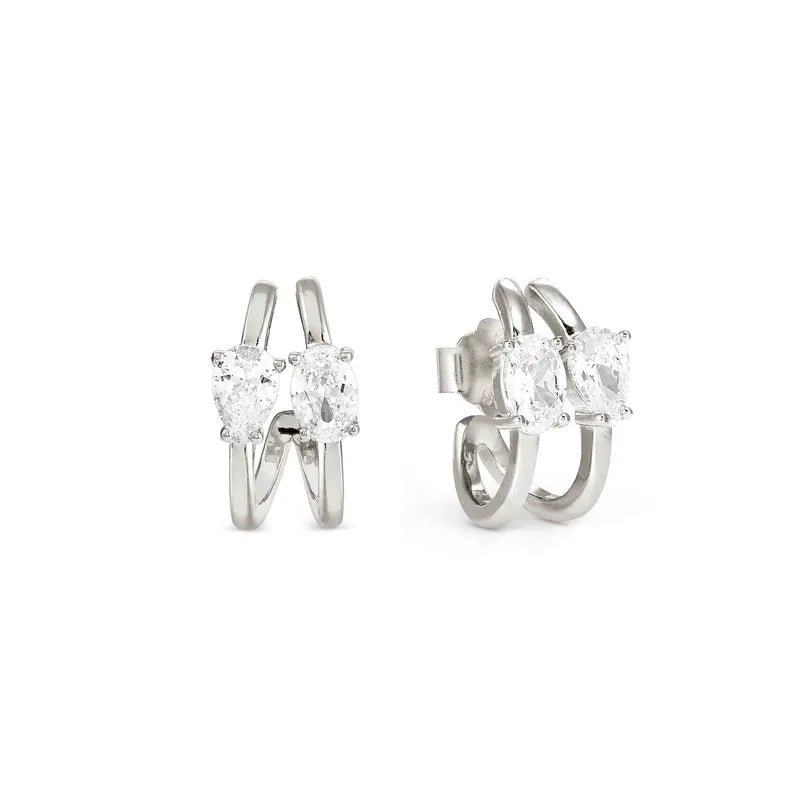 Nomination Sterling Silver Colour Wave Aurora Hoop Earrings