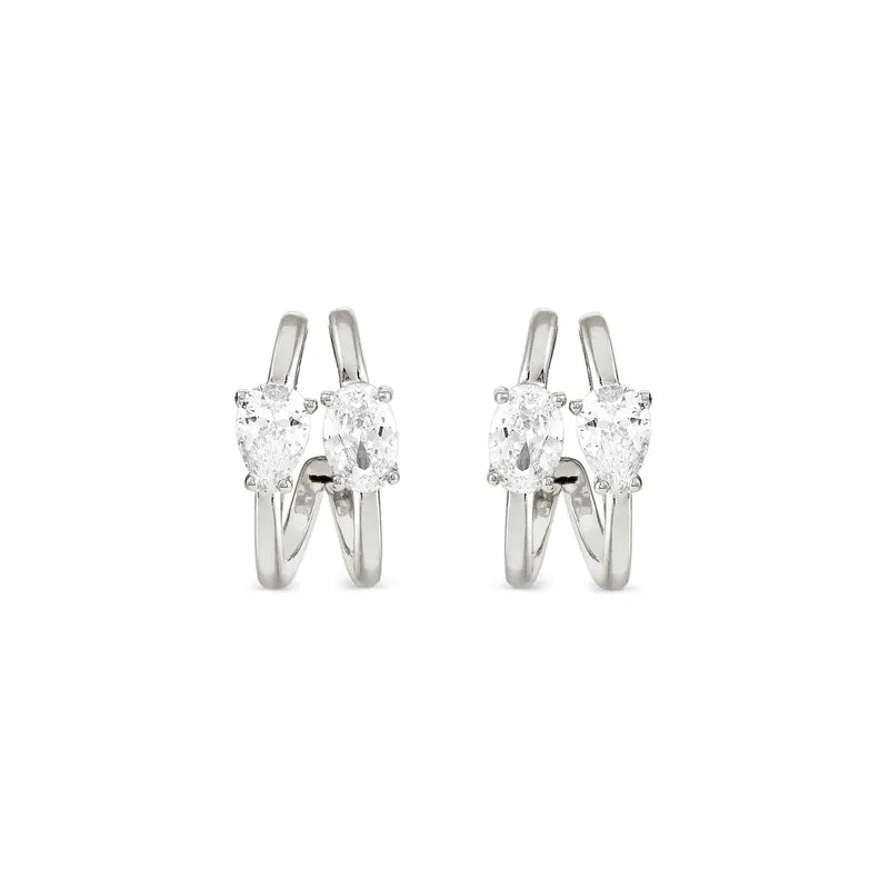 Nomination Sterling Silver Colour Wave Aurora Hoop Earrings
