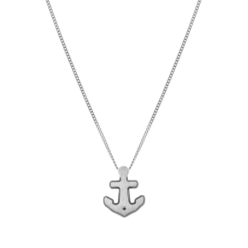 Nomination Strong Diamond Anchor Necklace