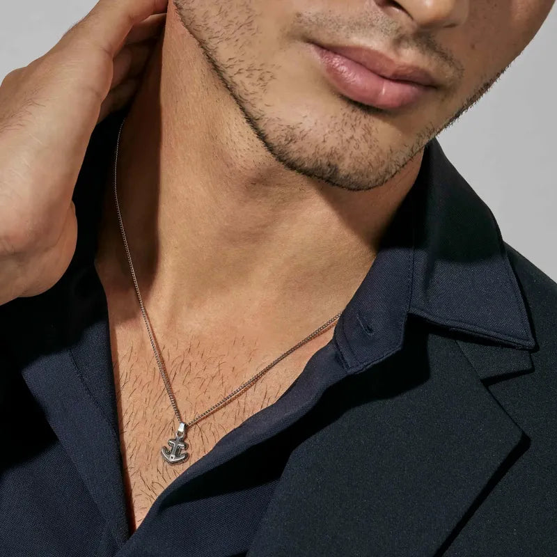 Nomination Strong Diamond Anchor Necklace