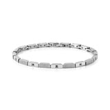 Nomination Strong Diamond Bracelet, Black Diamond, Silver, Stainless Steel