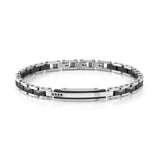 Nomination Strong Diamond Ceramic Bracelet, Black Diamond, Black, Stainless Steel