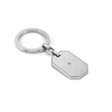 Nomination Strong Diamond Keychain, White Diamond, White, Stainless Steel