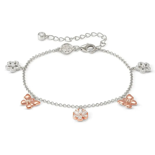 Nomination Sweet Madame Bracelet, Flower & Butterfly Mix, Rose Gold, Silver