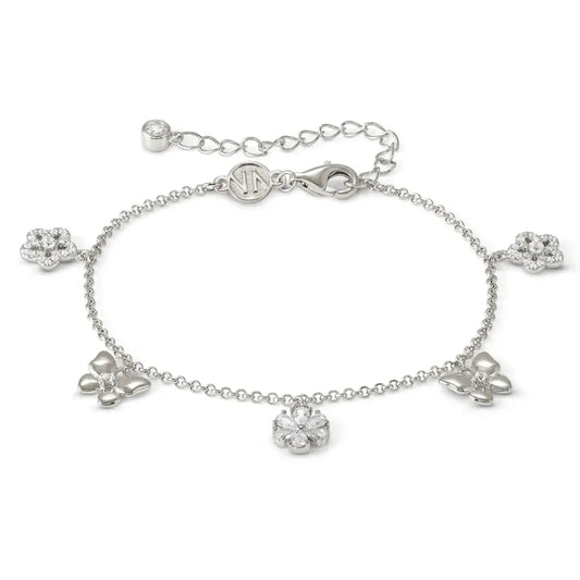 Nomination Sweet Madame Bracelet, Flower & Butterfly Mix, Silver