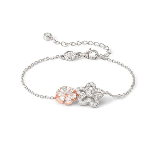 Nomination Sweet Madame Bracelet, Flower & Cubic Zirconia, Rose Gold