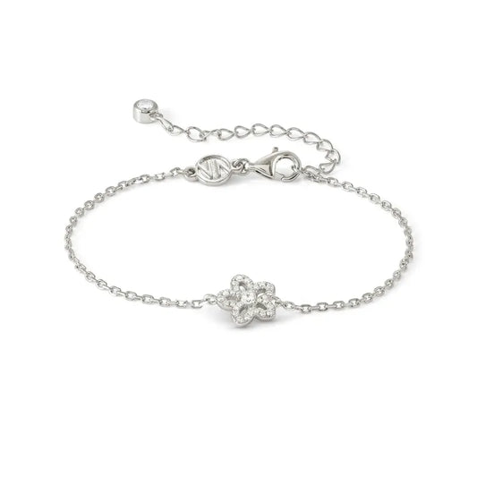 Nomination Sweet Madame Bracelet, Flower & Cubic Zirconia, Silver