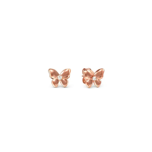 Nomination Sweet Madame Earrings, Rose Gold Butterfly