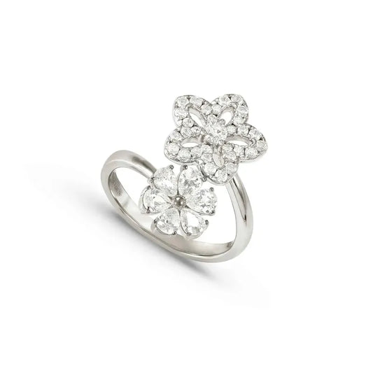 Nomination Sweet Madame, Flowers & Cubic Zirconia, Sterling Silver