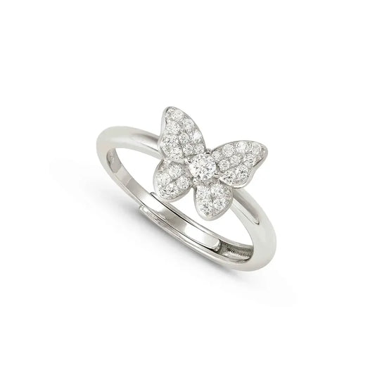 Nomination Sweet Madame Ring, Butterfly & Cubic Zirconia, Sterling Silver