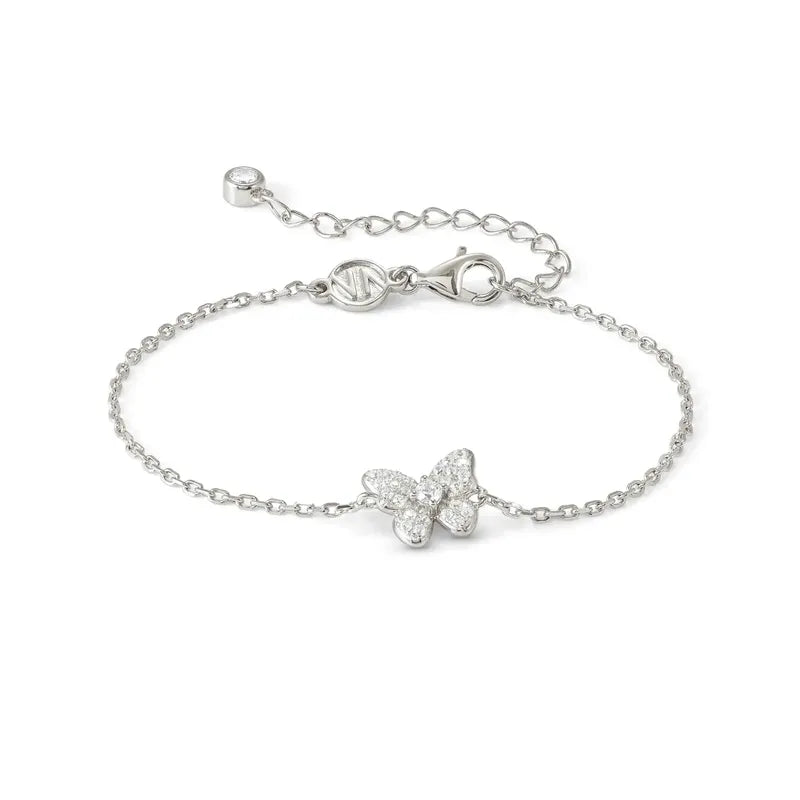 Nomination Sweetmadame Bracelet, Butterfly & Cubic Zirconia, Silver