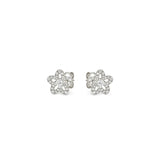 Nomination Sweetmadame Earrings, Flower with Cubic Zirconia, Silver