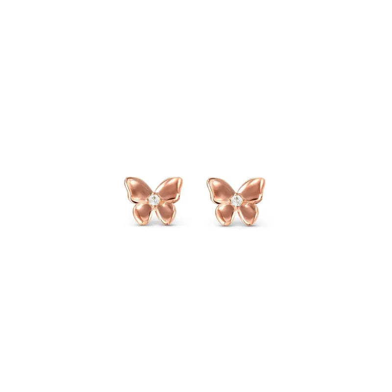 Nomination Sweetmadame Earrings, Rose Gold Butterfly